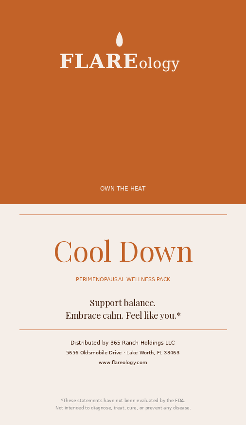 FLAREOLOGY COOL DOWN - Perimenopausal Support